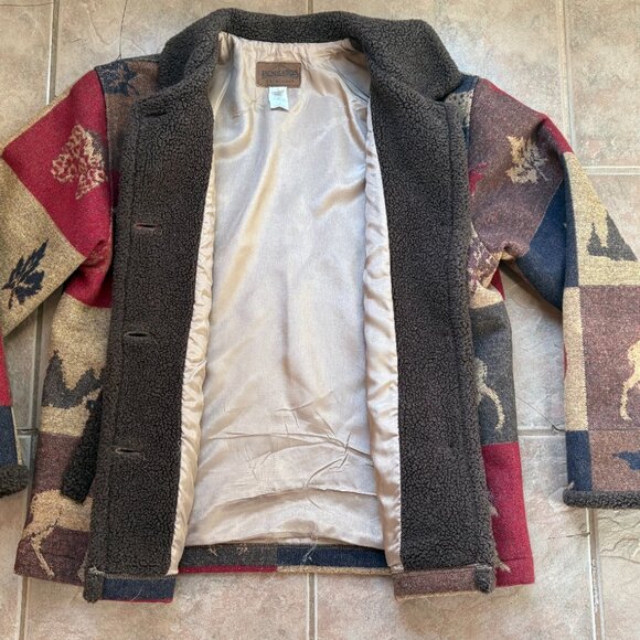 Pendleton Originals Wool blanket coat women size Small EUC - Picture 2 of 5